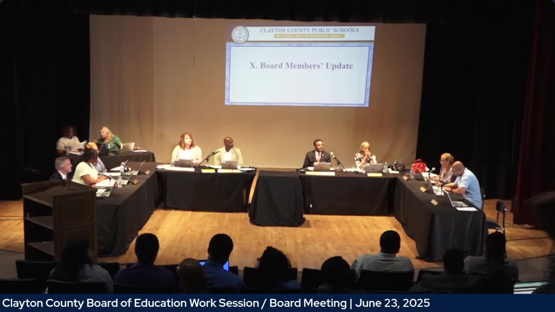 Clayton County Schools leaders celebrate staff efforts and discuss future support initiatives
