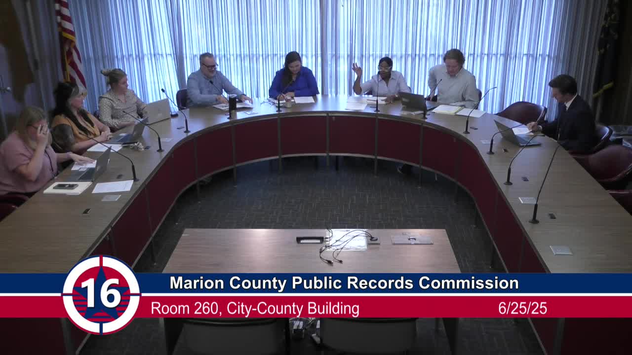 Marion County Public Records Commission approves destruction notices and sets December meeting date