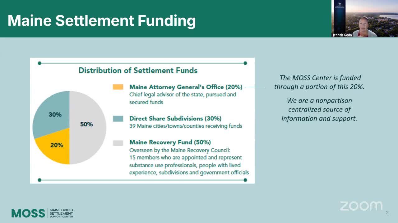 Maine community recovery center outlines support strategies for opioid settlement funds