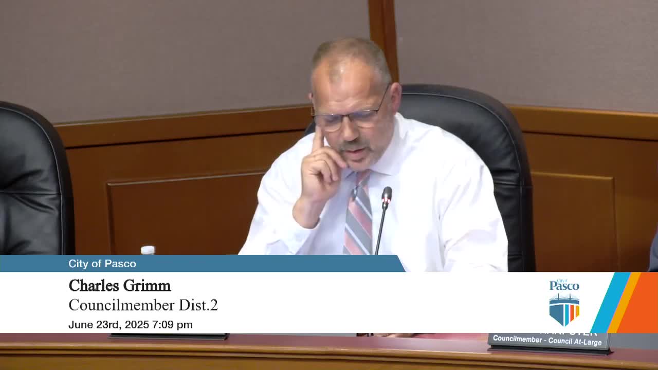 Pasco City Council approves five-year economic development strategy and discusses fluoride discontinuation
