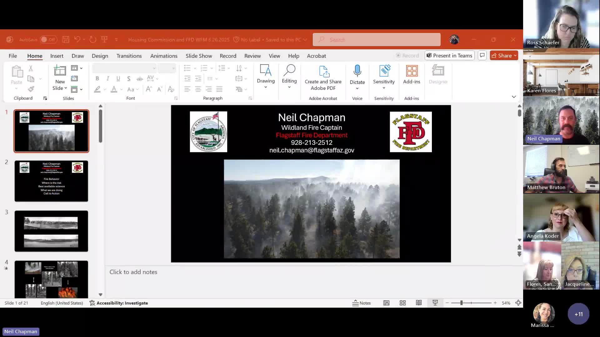 Flagstaff Fire Captain Neil Chapman discusses forest fire management strategies