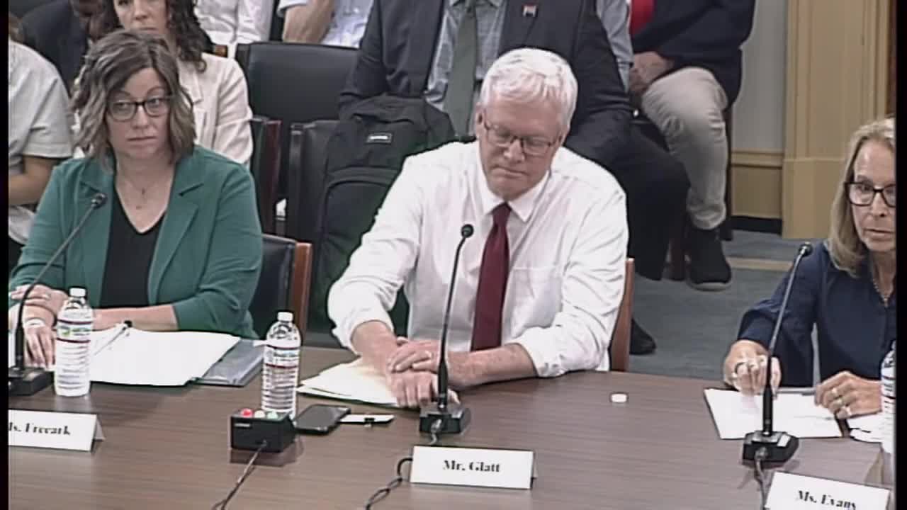 Miss Evans highlights coal ash risks during congressional health and environmental hearing