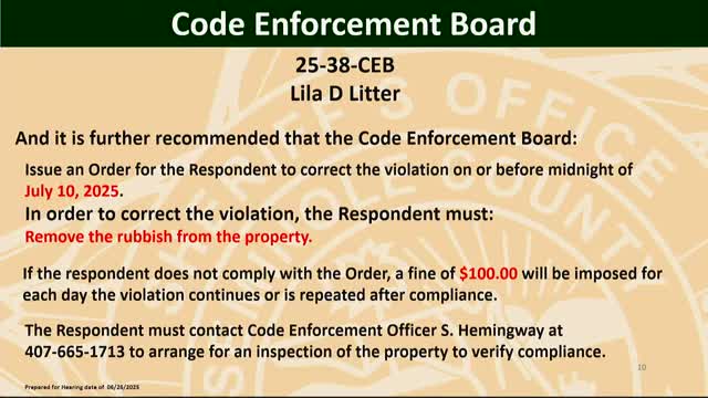 Seminole County introduces new Code Enforcement Manager John Martin