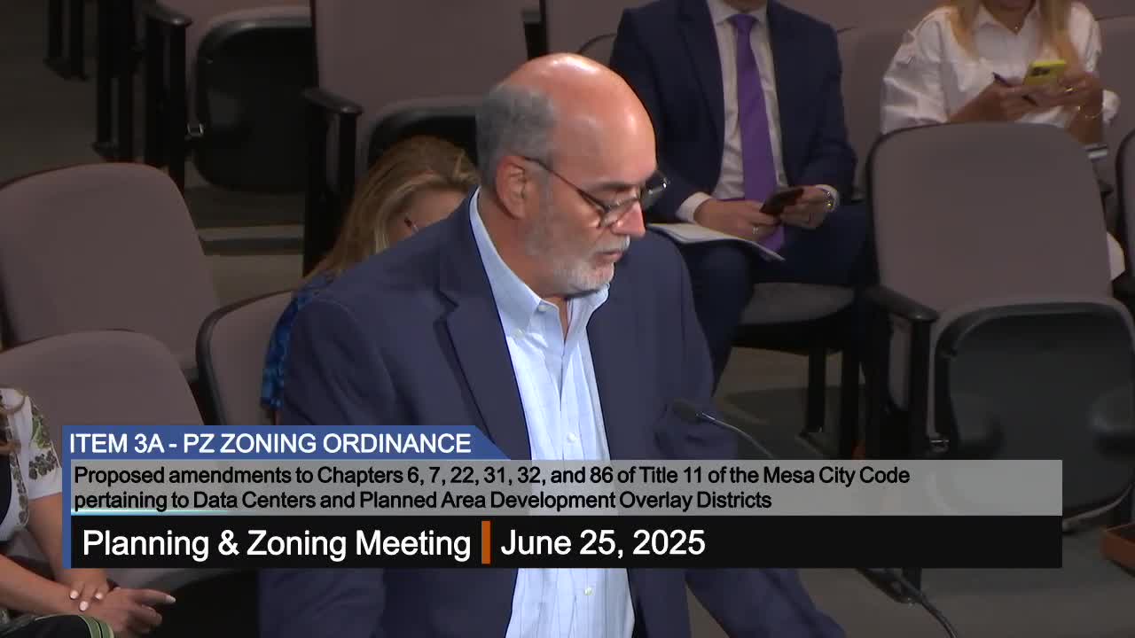 Developers urge Mesa Council to revise data center restrictions for economic growth