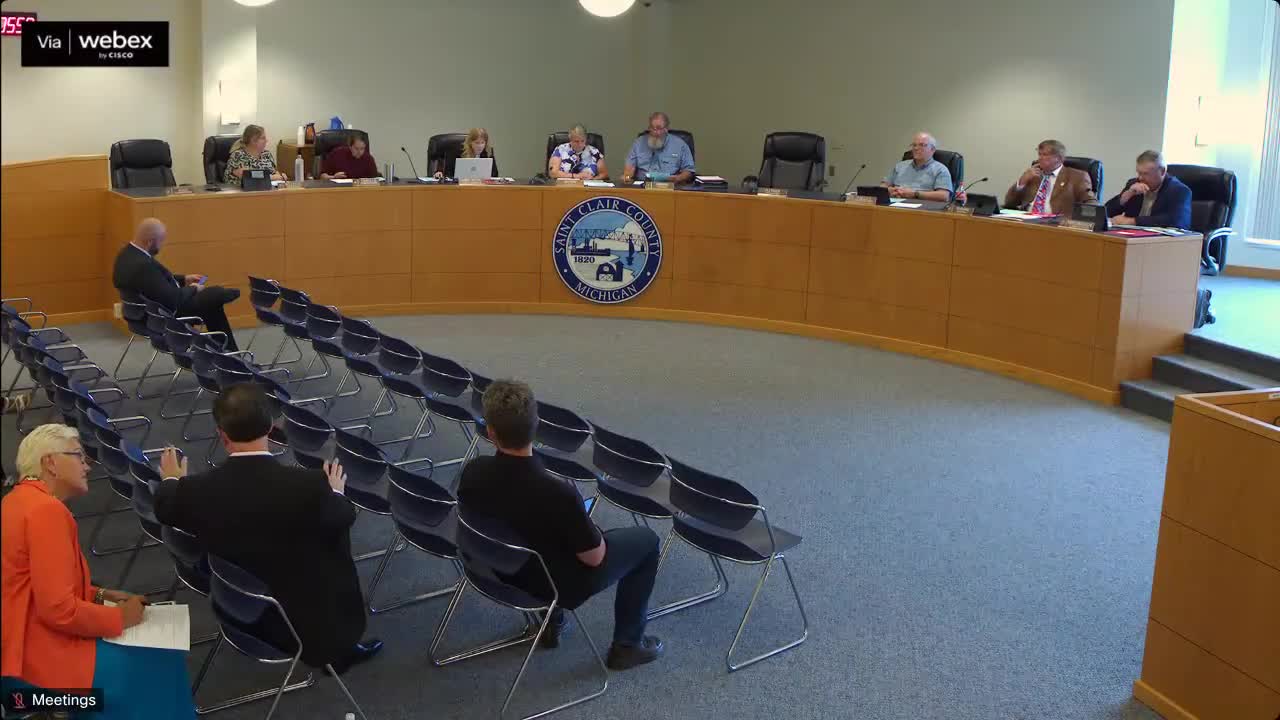 Saint Clair County commissioners discuss mental health services and opioid crisis impacts