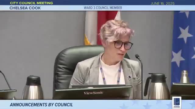Durham City Council addresses local concerns amid national strife