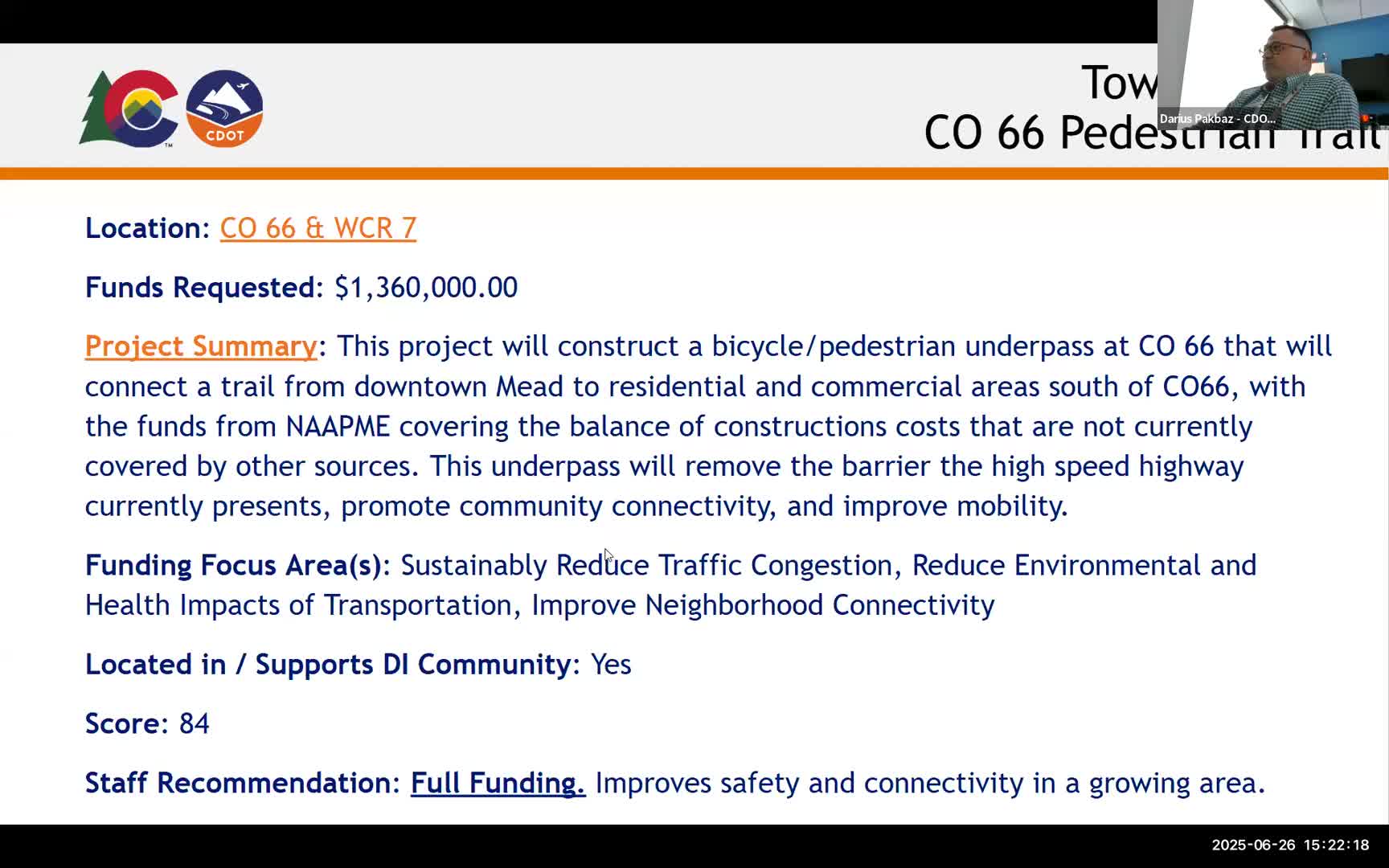 Loveland and Greeley seek funding for regional mobility and traffic safety projects